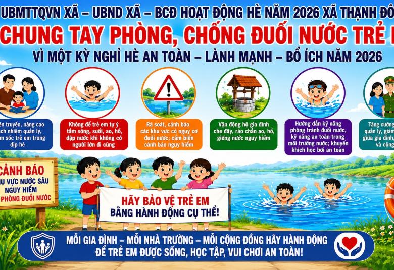 Chung tay phòng, chống đuối nước trẻ em