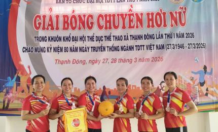 Hưởng ứng Đại hội Thể dục Thể thao lần thứ I xã Thạnh Đông năm 2026