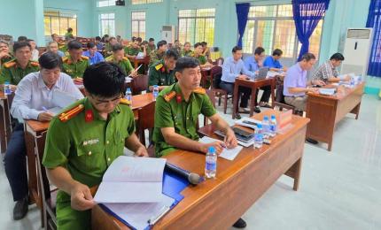 Công an xã Thạnh Đông tổ chức Hội nghị sơ kết công tác Công an 6 tháng đầu năm và triển khai phương hướng, nhiệm vụ 6 tháng cuối năm 2026