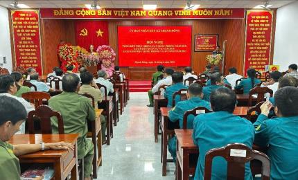 Xã Thạnh Đông, tỉnh An Giang tổng kết Thi hành pháp luật về Luật Quốc phòng năm 2018, Luật Dân quân tự vệ năm 2019, Luật Giáo dục quốc phòng và An ninh năm 2013