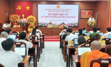Hội đồng nhân dân xã Thạnh Đông tổ chức Kỳ họp thứ tư (kỳ họp thường lệ giữa năm 2026)
