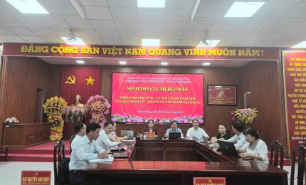 Đảng ủy xã Thạnh Đông tổ chức Hội nghị Sinh hoạt Chi bộ mẫu trên Sổ tay Đảng viên Điện tử